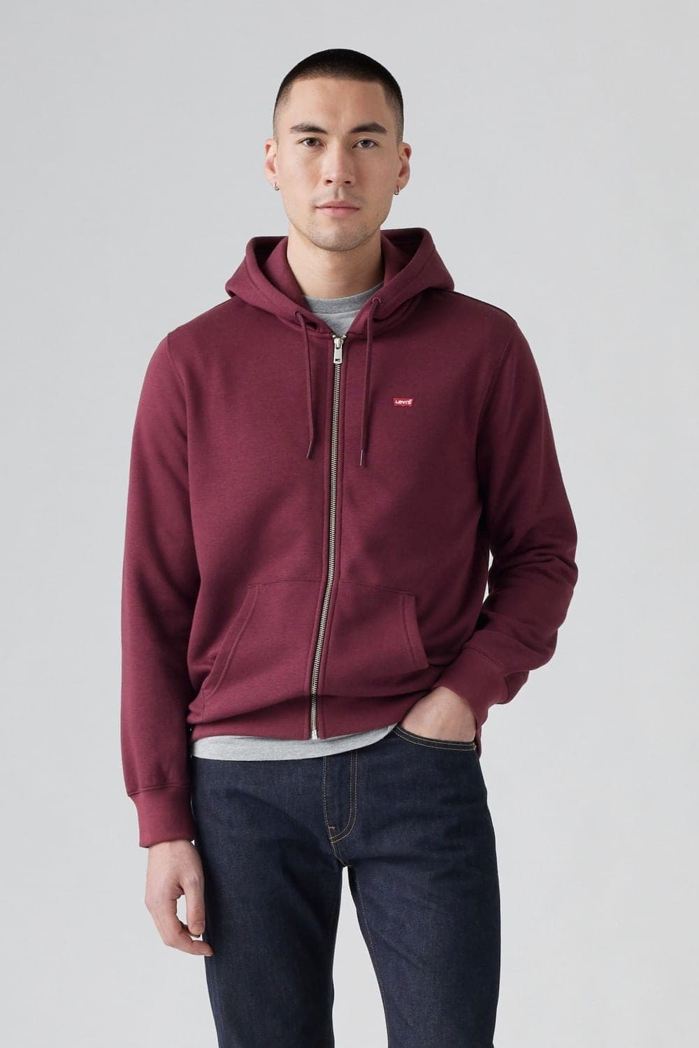 Campera Core No Zip Up Ladrillo