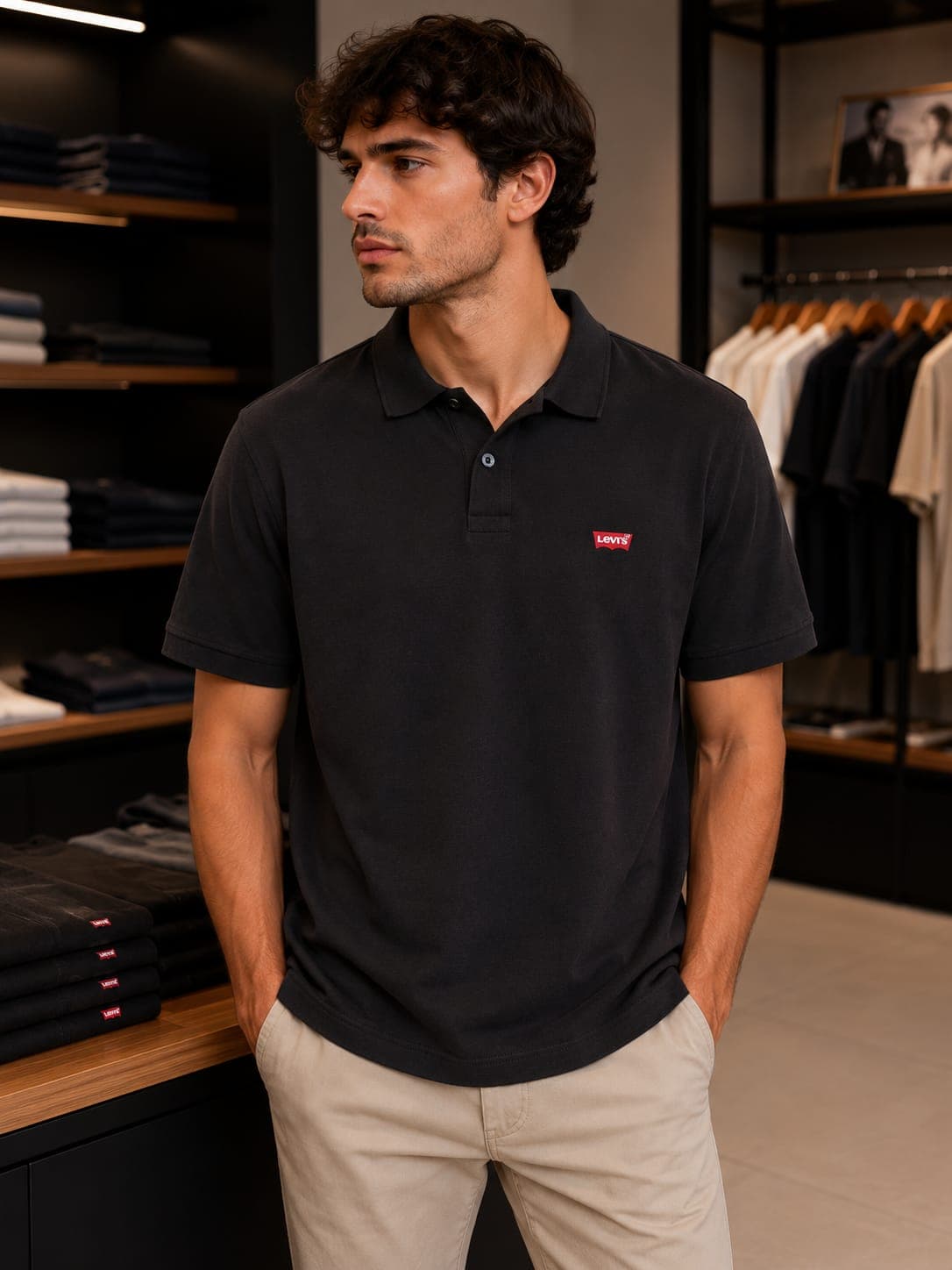 Chomba Logo Levis Negro