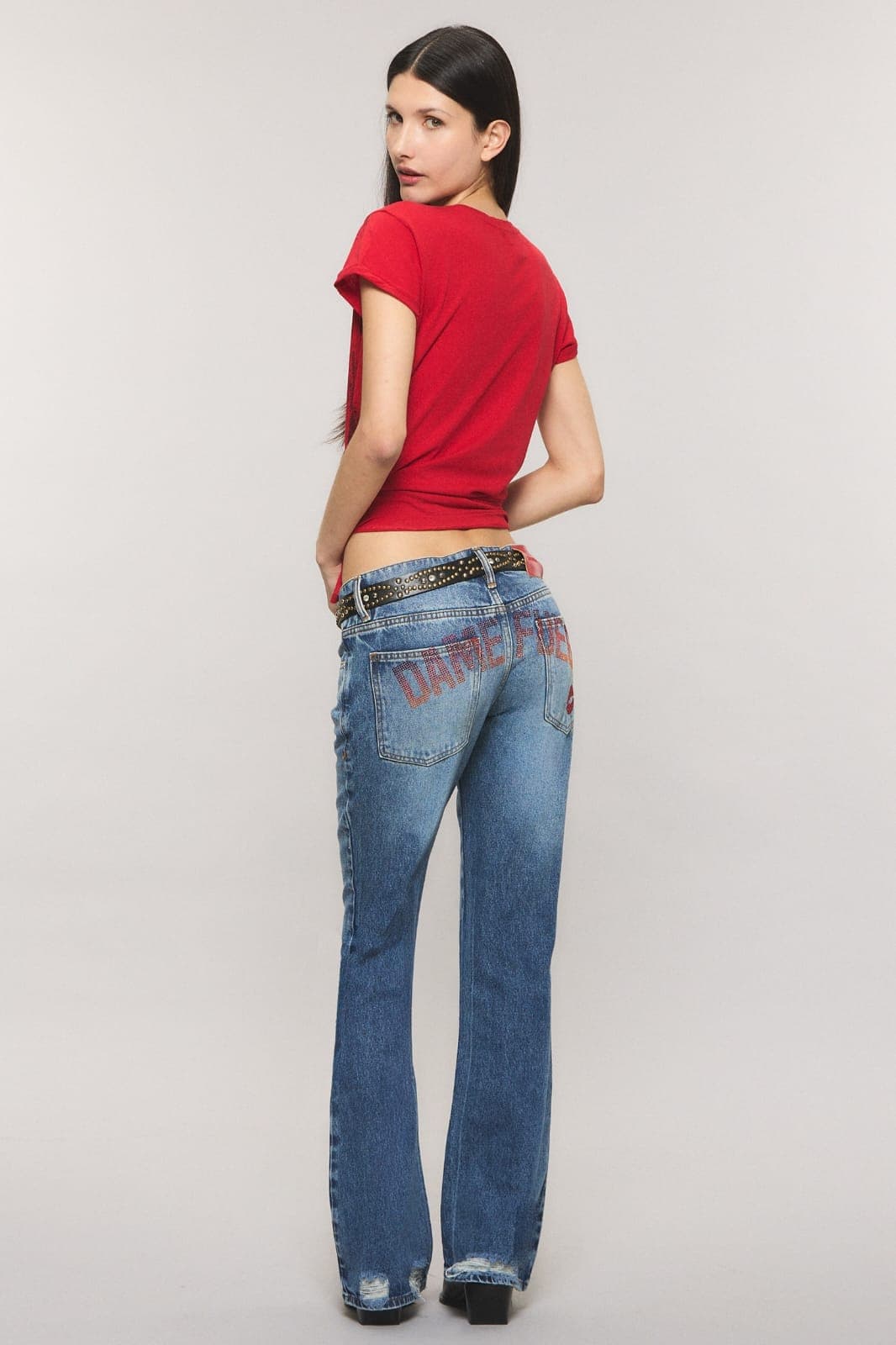 Jean Bootcut Moss Dame Fuego
