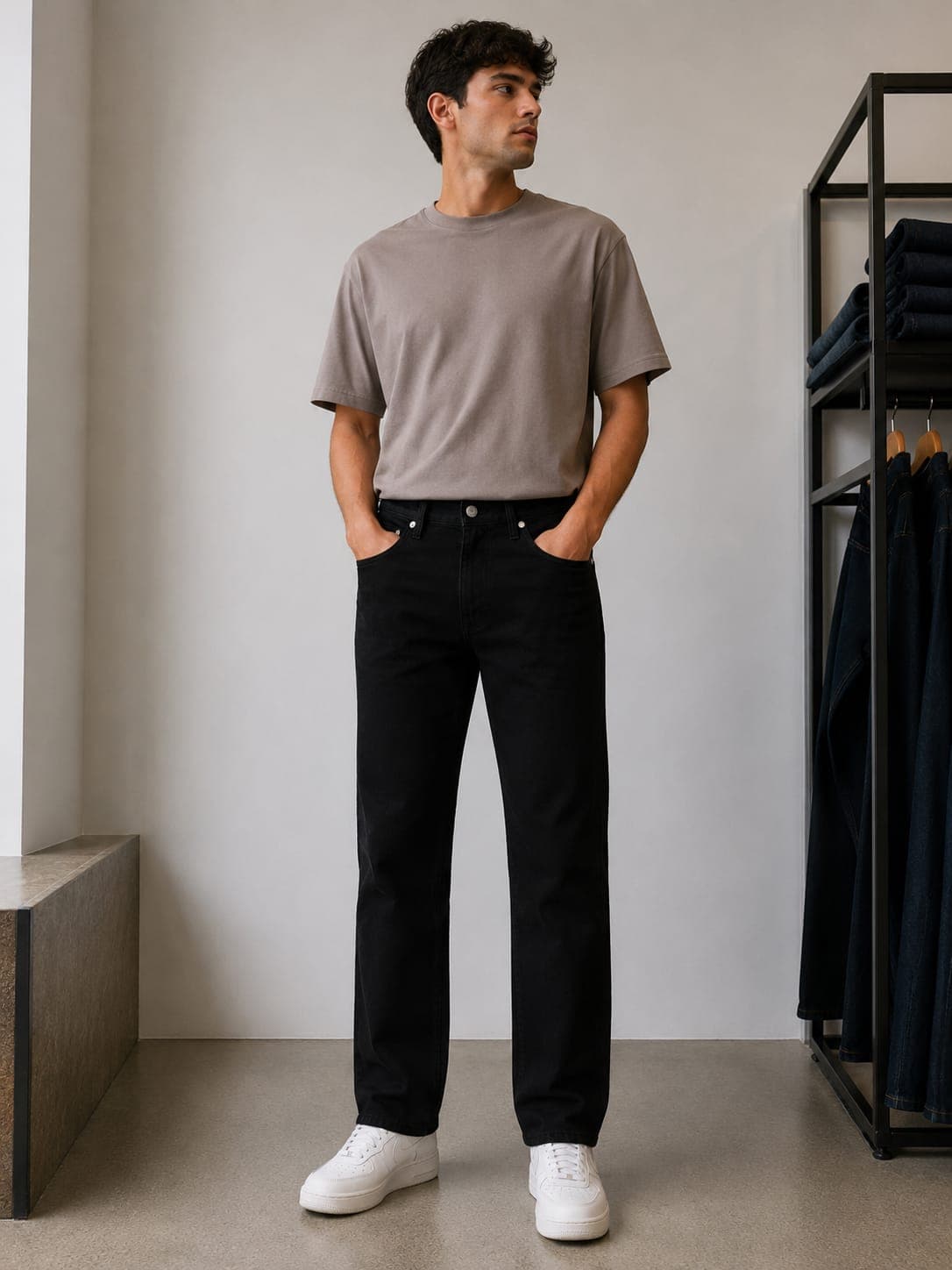 Jean Levis 512 Slim Taper Negro
