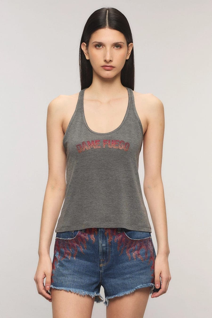 Musculosa Dame Fuego Gris