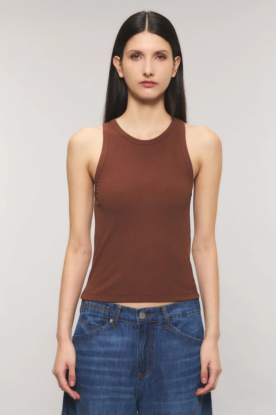 MUSCULOSA LIVELY HEART MARRÓN