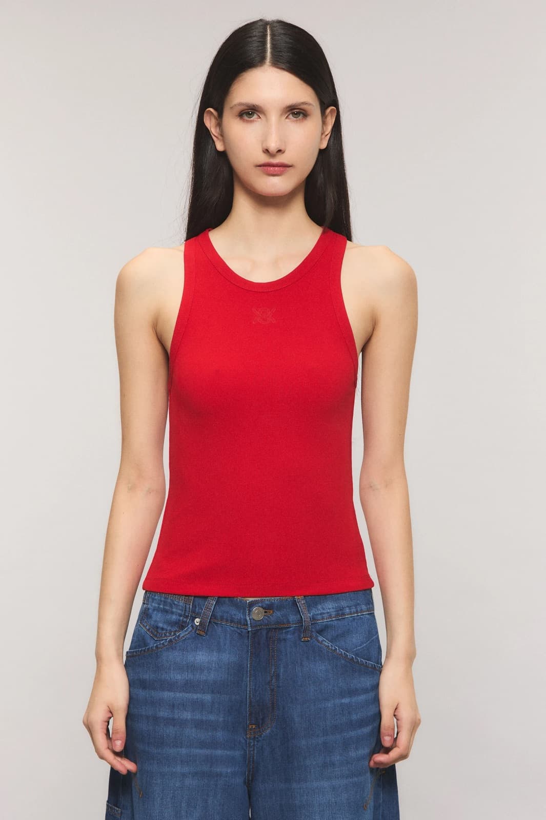 MUSCULOSA LIVELY HEART ROJO