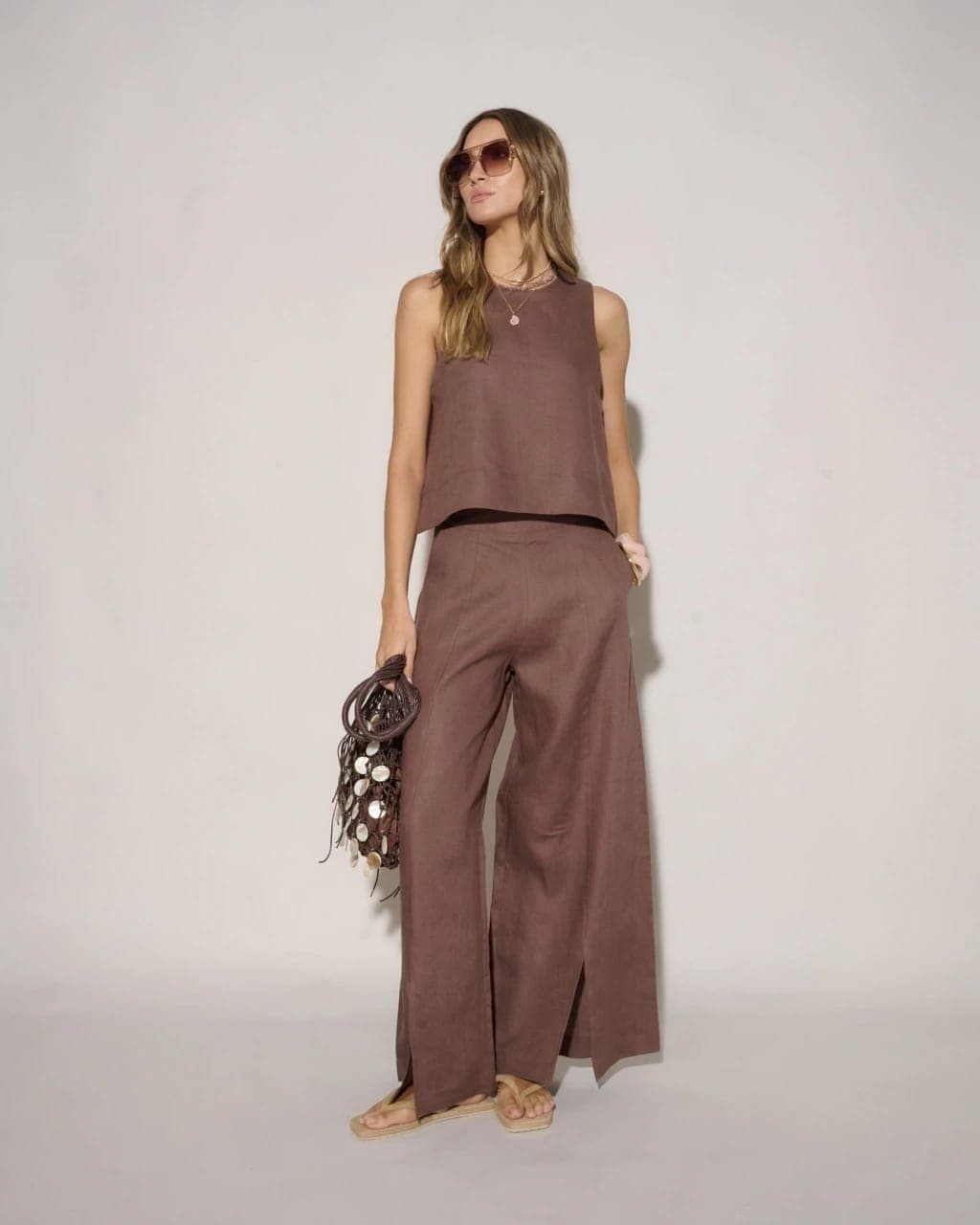 Pantalon Solana Marron