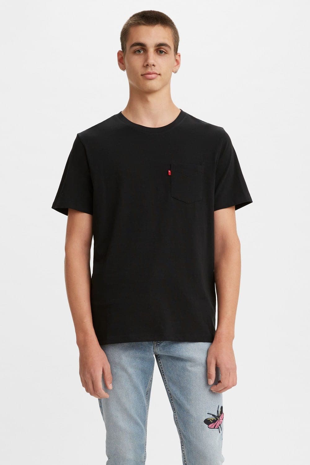 Remera Half SLV PKT Tee Negro