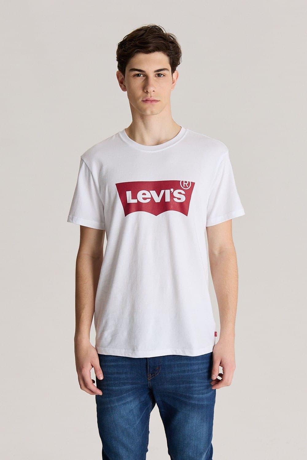 Remera Logo Levis Blanco