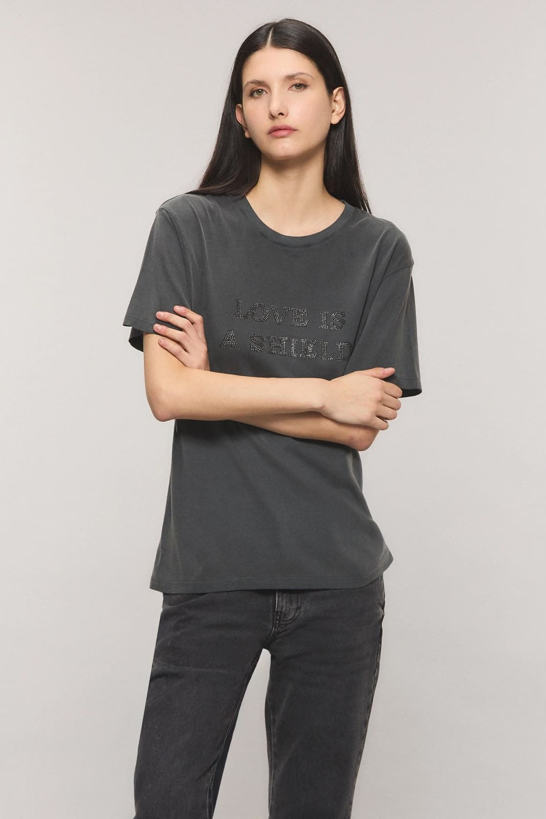 Remera Shield Gris